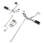Chrome Forward Control Pegs & Linkage Levers for Harley Sportster (2004-2013)
