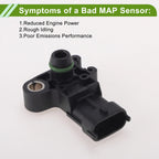 MAP Sensor for Ford Fiesta VI (CB1) (2010–2017) No.1913600
