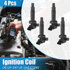 Set of 4 Ignition Coils for Toyota Corolla 1.8L (2000–2008) UF-247 UF-315 C1249