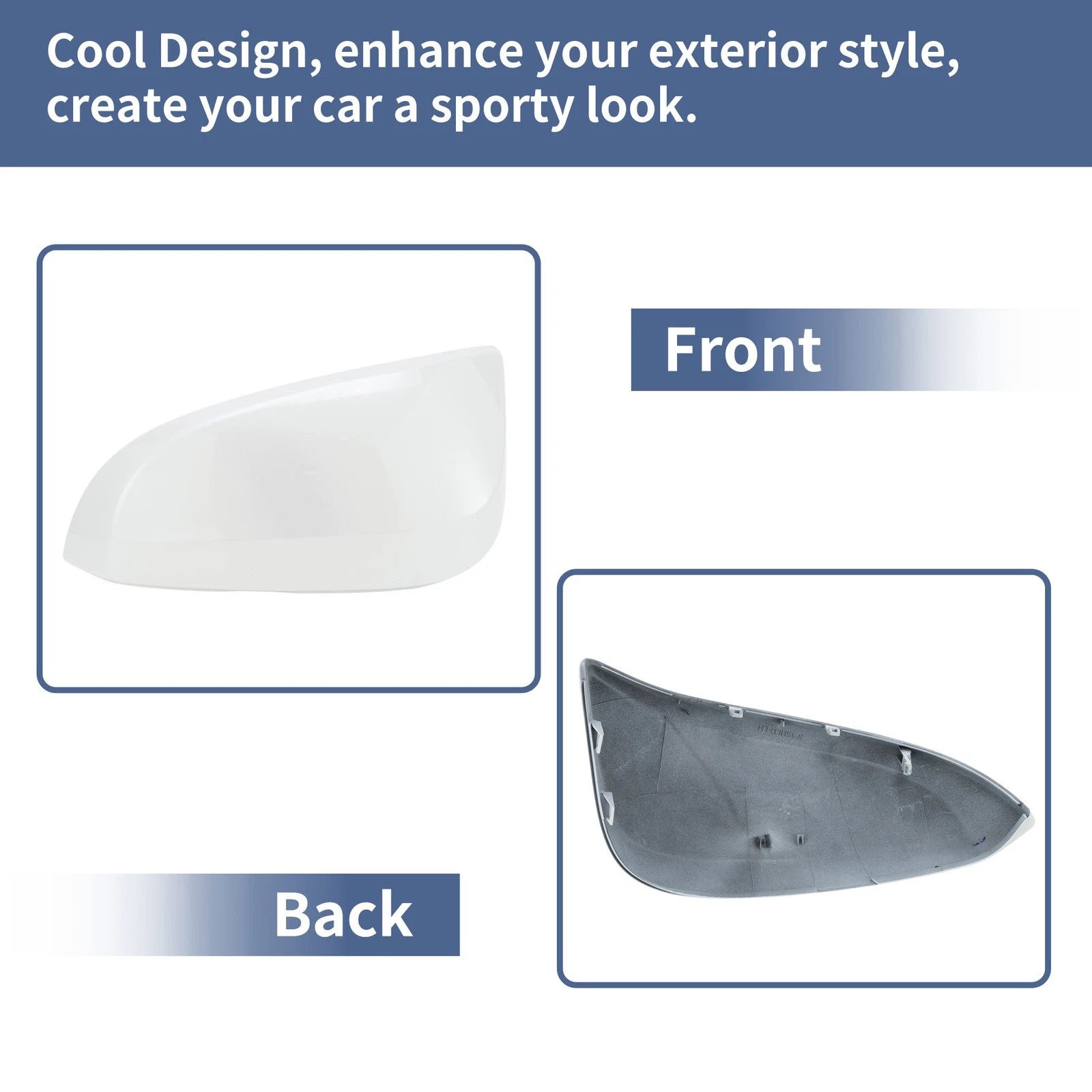 Left Side Mirror Cover Cap for Toyota 4Runner (2013–2023) - White