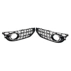 Front Bumper Honeycomb Fog Light Grille Cover for Audi A4 Allroad (2010–2016) Chrome