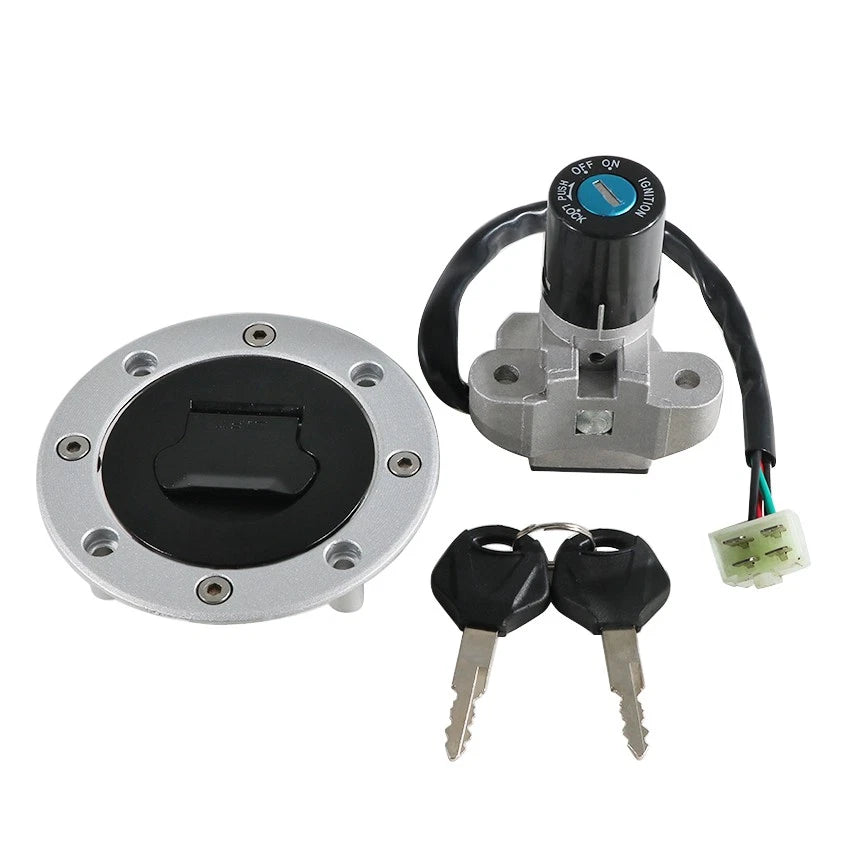 Set of 2 Ignition Key Switch Fuel Tank Caps for Suzuki RF400 RF600 GN76A (1993–1997)
