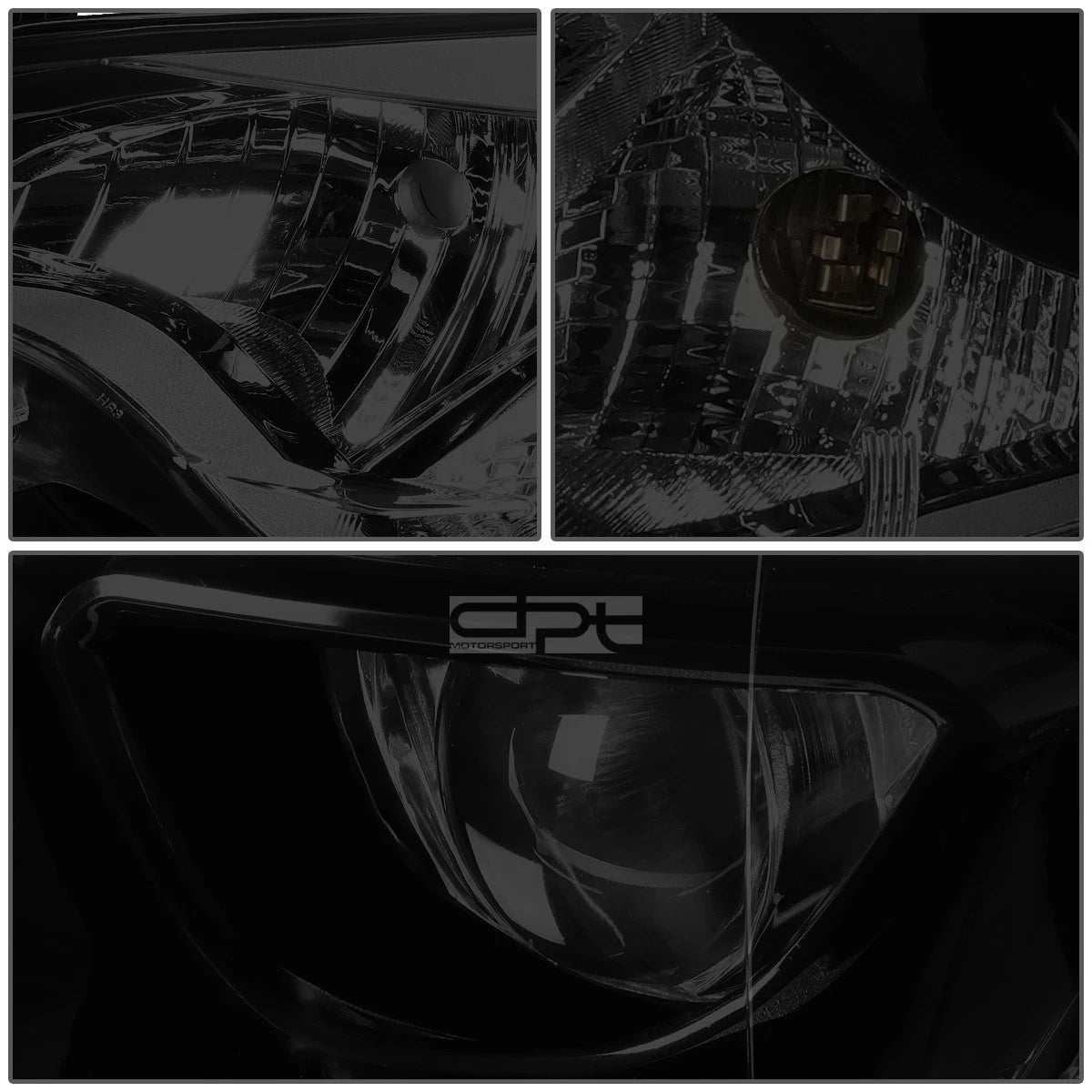 Smoked Housing Amber Side Projector Headlight for Toyota Corolla (2014–2016)