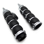 1" Handle Bar Hand Grips 25mm Throttle Boss for Harley Touring Sportster (X)