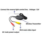 Bluetooth Wireless RCA Video Transmitter & Receiver for Rear View Backup Camera