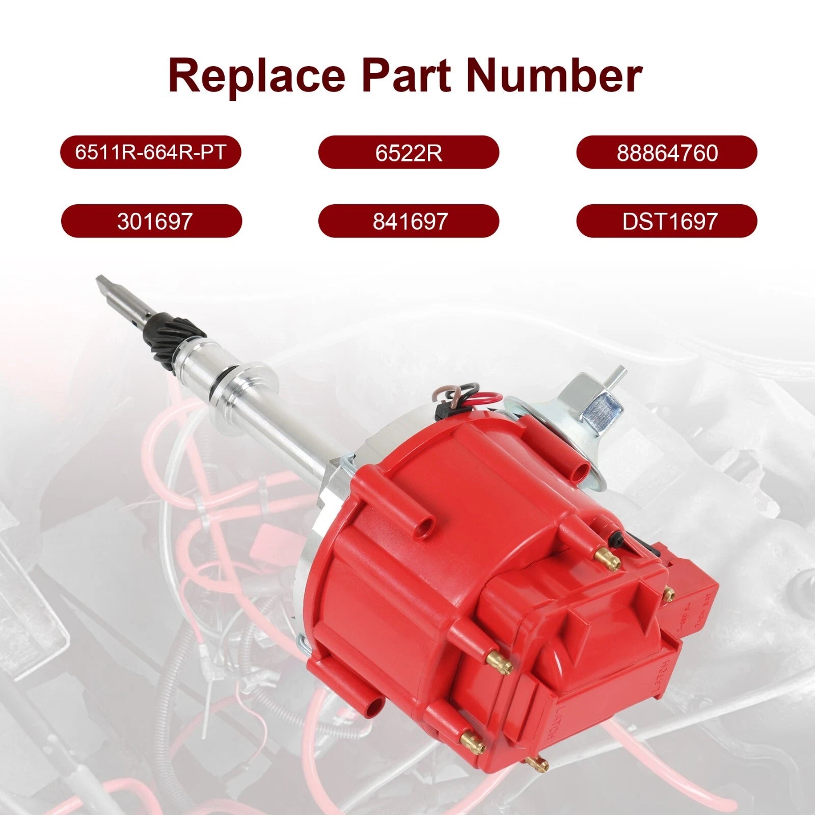 Distributor HEI with Wire Set for Chevrolet Inline 250 230 292 GMC Trucks (1978–1985)