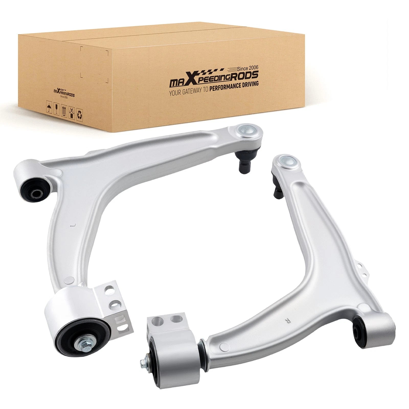 2X Front Lower Control Arms Kit for Saab 9-3 9-3X (2003–2011) K620570 K620571
