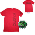 Dmax Tee Shirt for Chevy Duramax Diesel Truck (4X4, XL, Red)