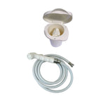 Compact Shower with ABS Handset & Hose for Boats, Caravans (BLA 134312)