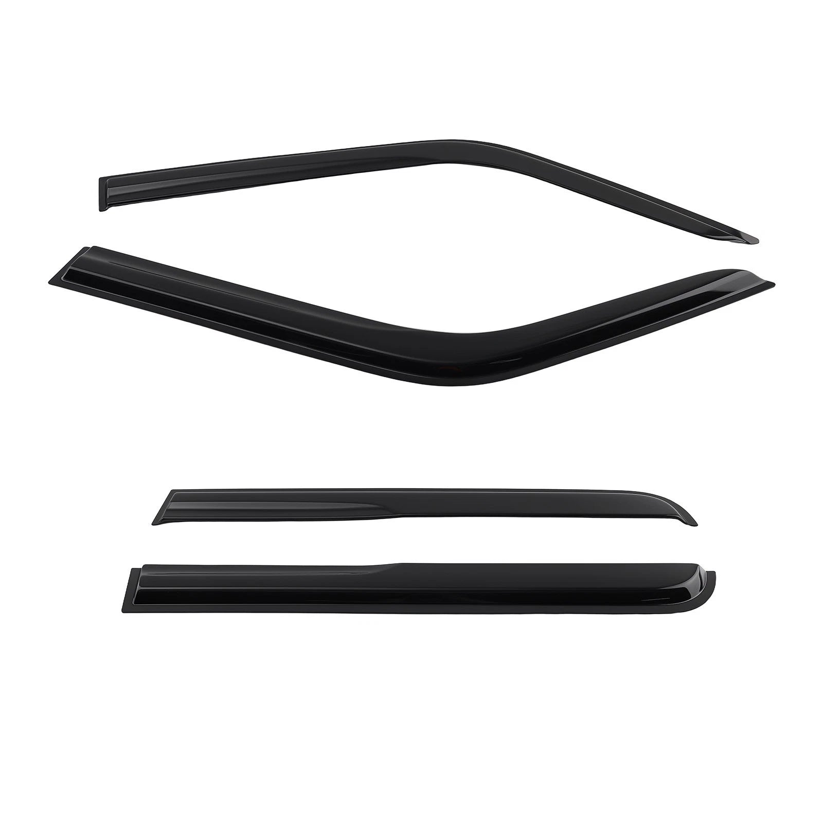 Set of 4 Rain Deflectors Window Visor for Jeep Patriot (2007–2018)
