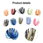 10 Silicone Jig Skirts for Bass Fishing Lures Spinnerbait Jigs DIY