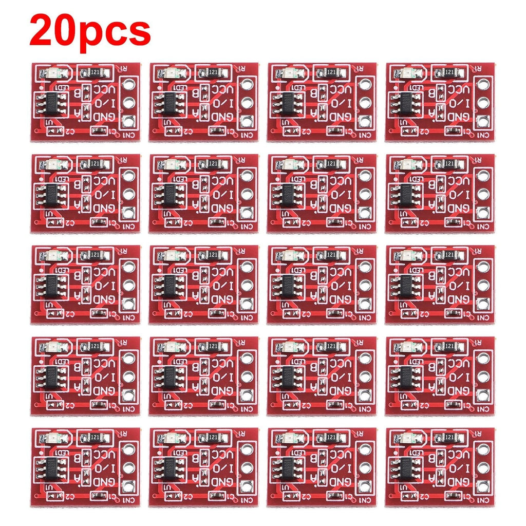 20Pc Pack TTP223 Red Touch Button Capacitive Switch for Automotive Use