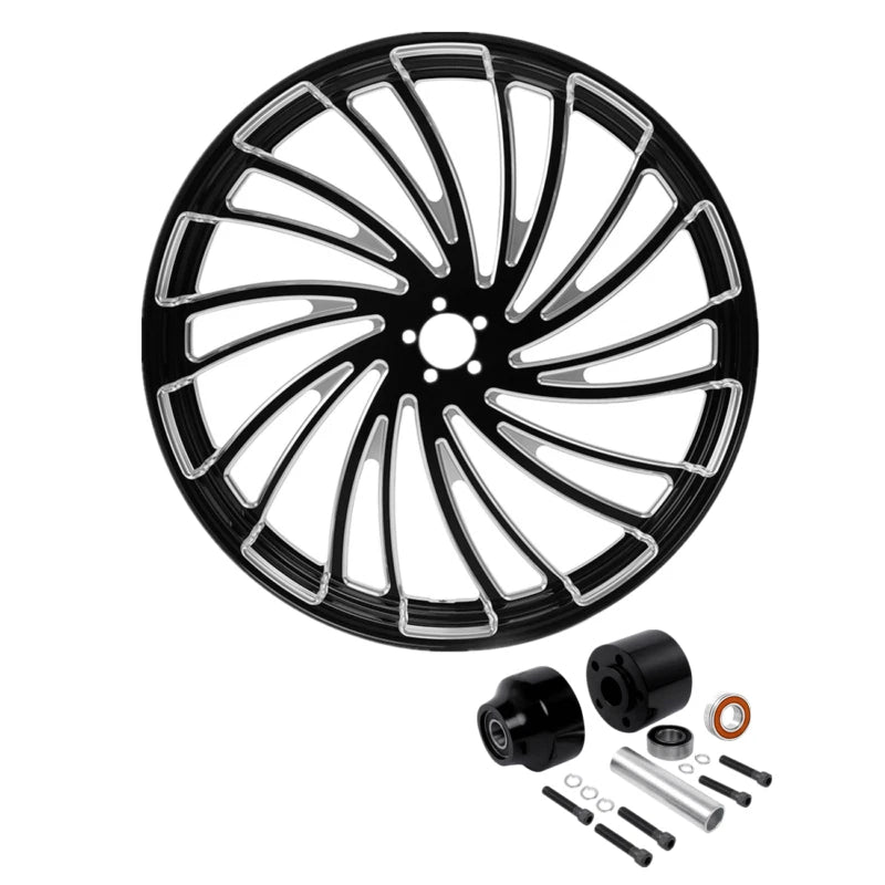 26" CNC Front Wheel Rim for Harley Road Glide (2008–2025) - Single Disc Hub