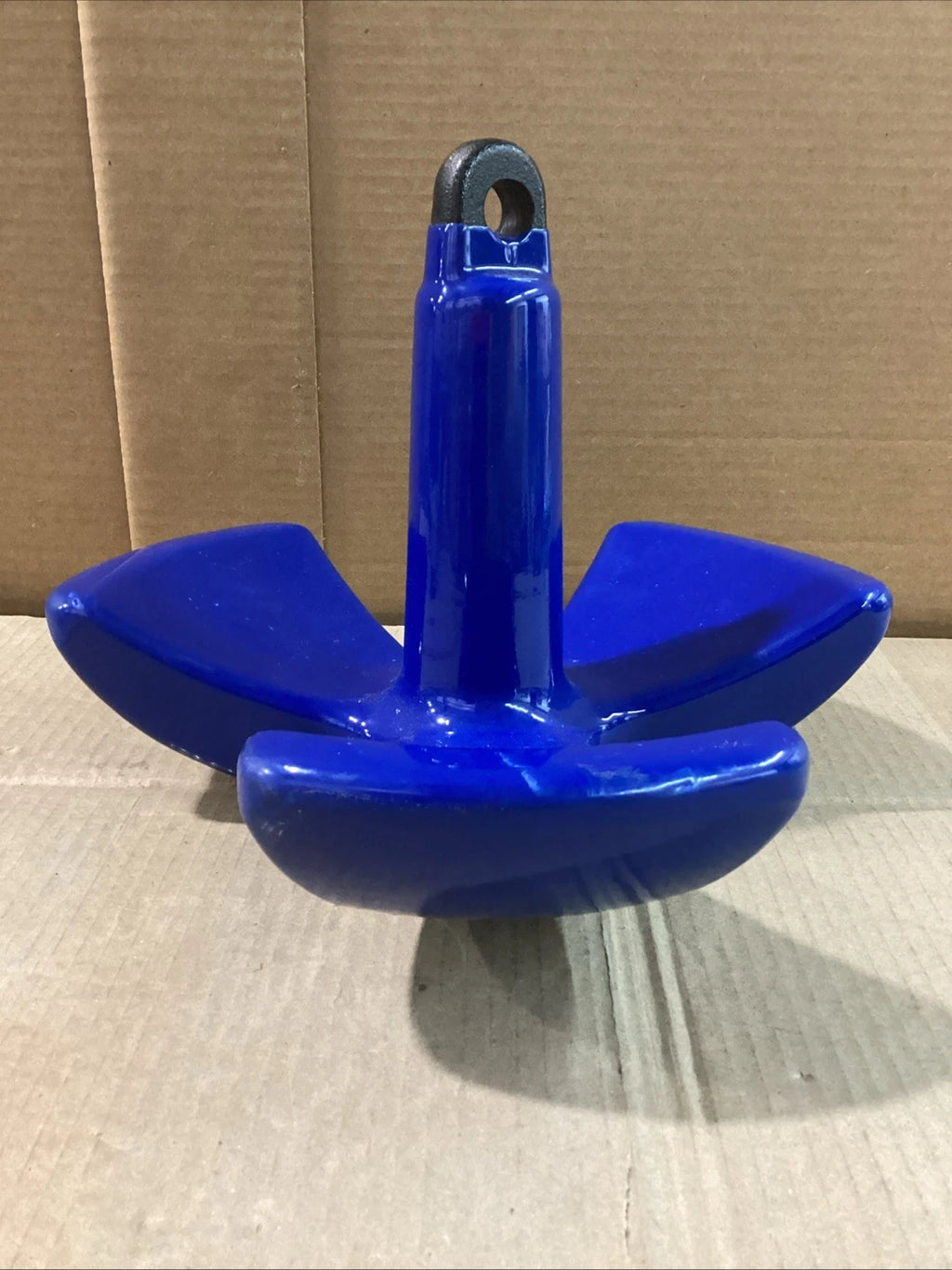 Greenfield Coated Tri-Fluke River Anchor 530-R for Boat (Chipped Coating)