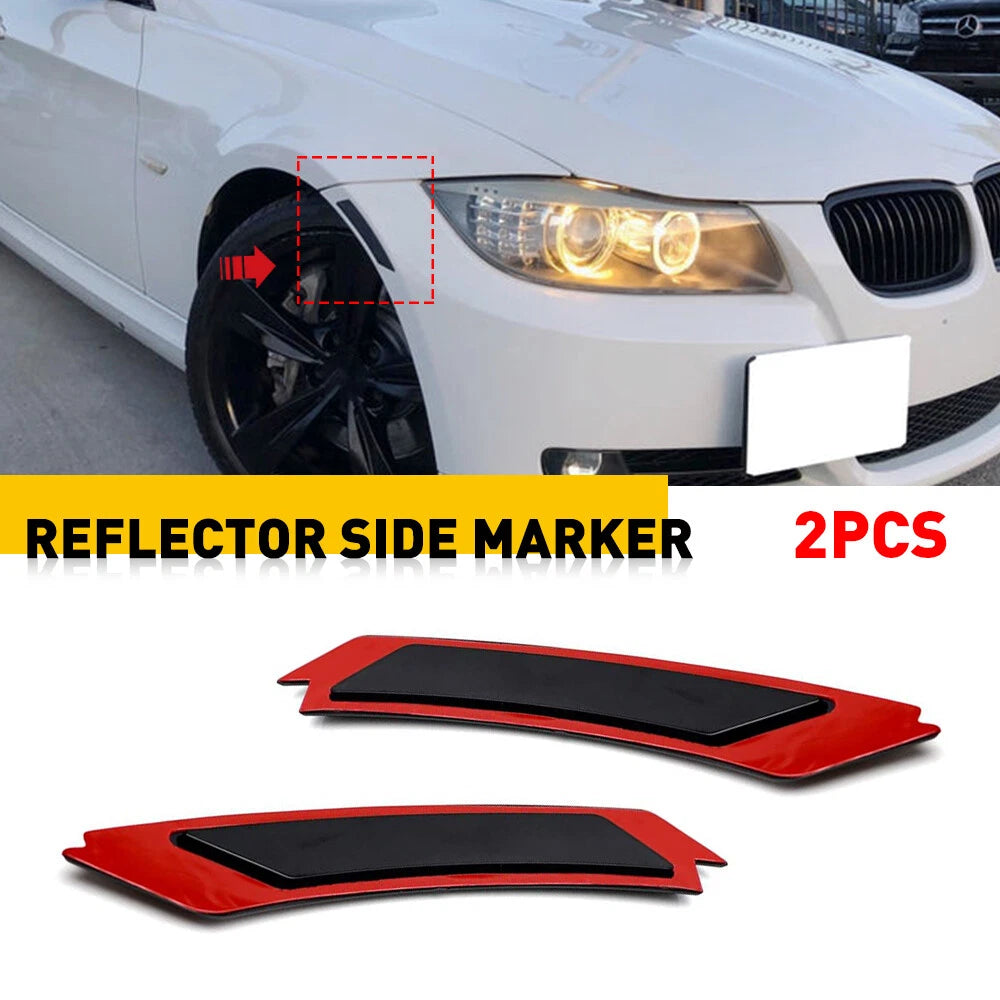 Smoke Front Bumper Reflector Side Marker Lights for BMW E90 E91 (2009–2011)