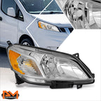 Passenger Side Chrome Housing Amber Corner Headlight for Nissan NV200 (2013–2021)