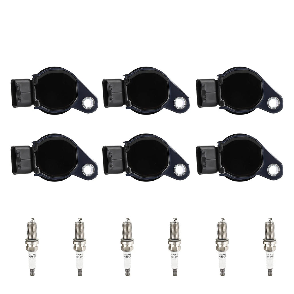 6 Ignition Coils & Spark Plugs for Toyota Highlander 3.5L V6 (2008–2015) UF487 6619