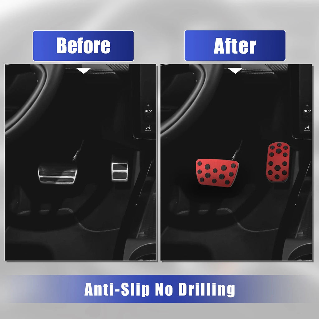 Set of 4 Brake Pedal Pads Cover Anti-Slip for Toyota Alphard 
