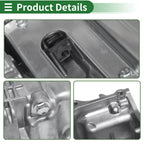 1 Pc Engine Oil Pan for Mazda 3 (2012–2013) LF5G10400 Aluminum Silver Tone