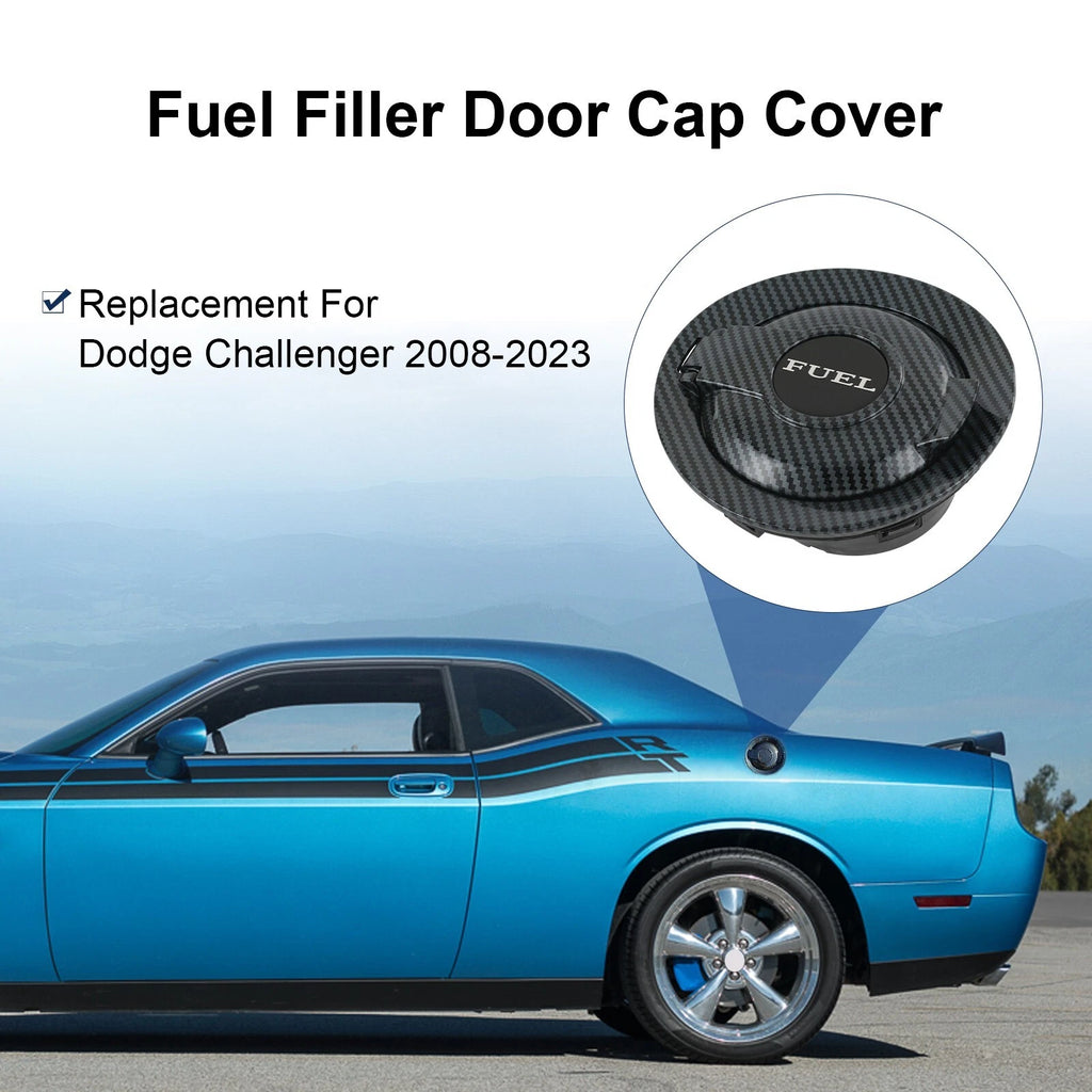 Carbon Fiber Gas Cap Cover for Dodge Challenger (2015-2019)