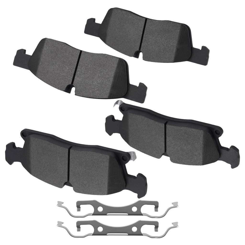 Front Brake Pads Kit for Jeep Grand Cherokee (2011–2016) Dodge Durango (2011–2023) D1455