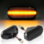 2X Smoked Side Marker Indicator Lamp for Nissan 350Z, Pathfinder, Navara D40