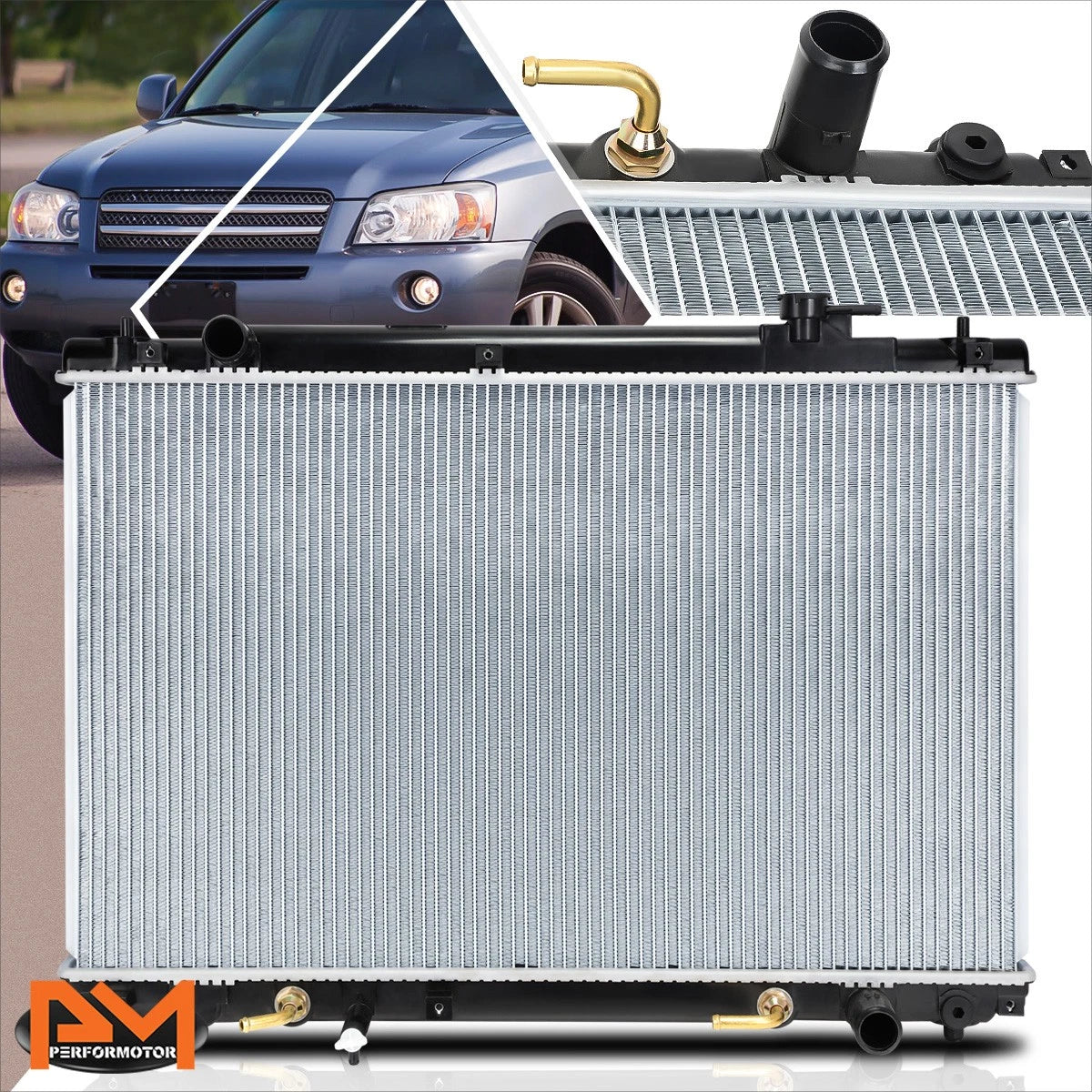 Aluminum Core Radiator for Toyota Highlander (2001–2007) DPI-2454
