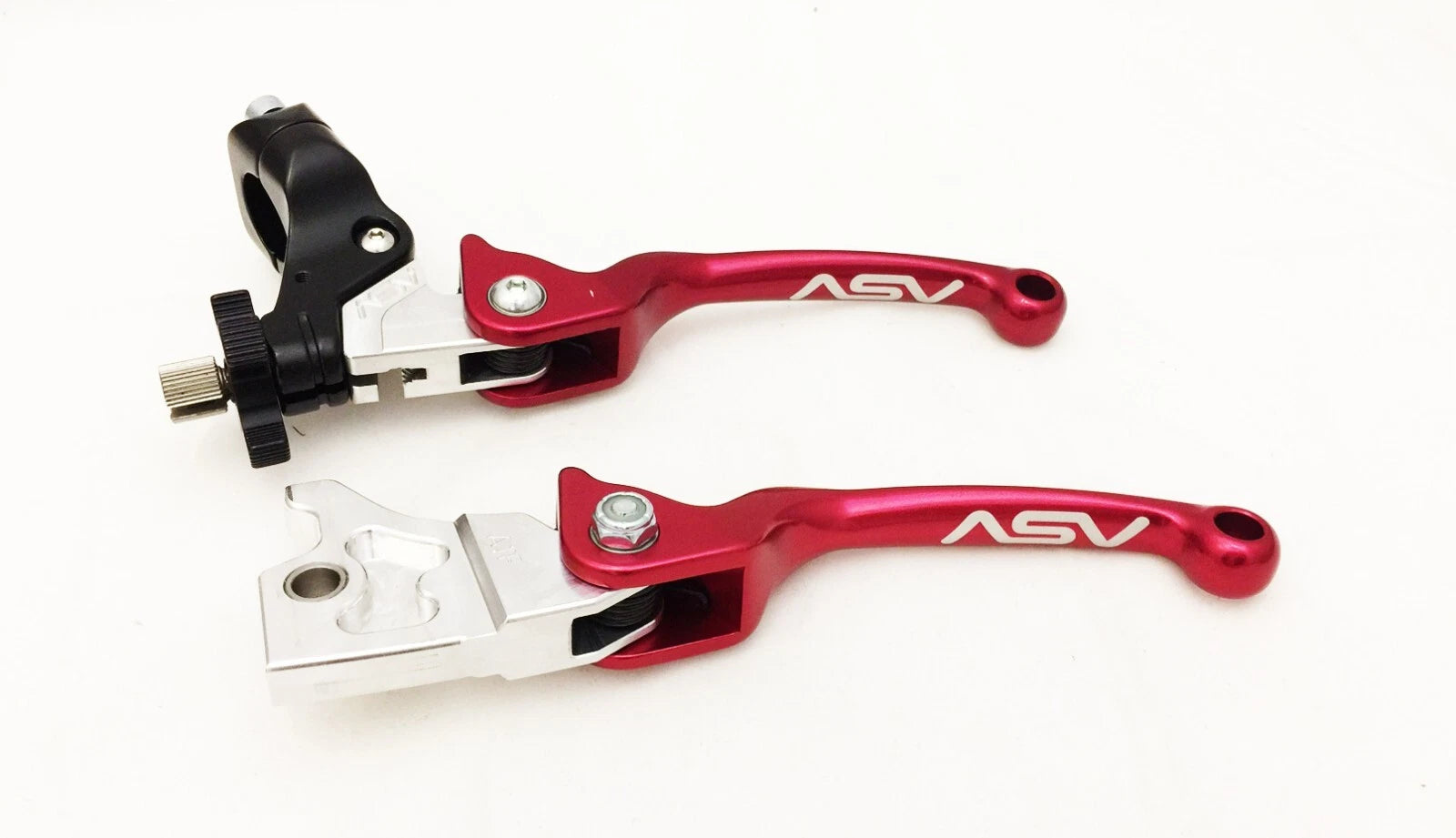 ASV F3 Front Brake Clutch Perch Levers Pair Red for Yamaha Raptor 700 (2006)