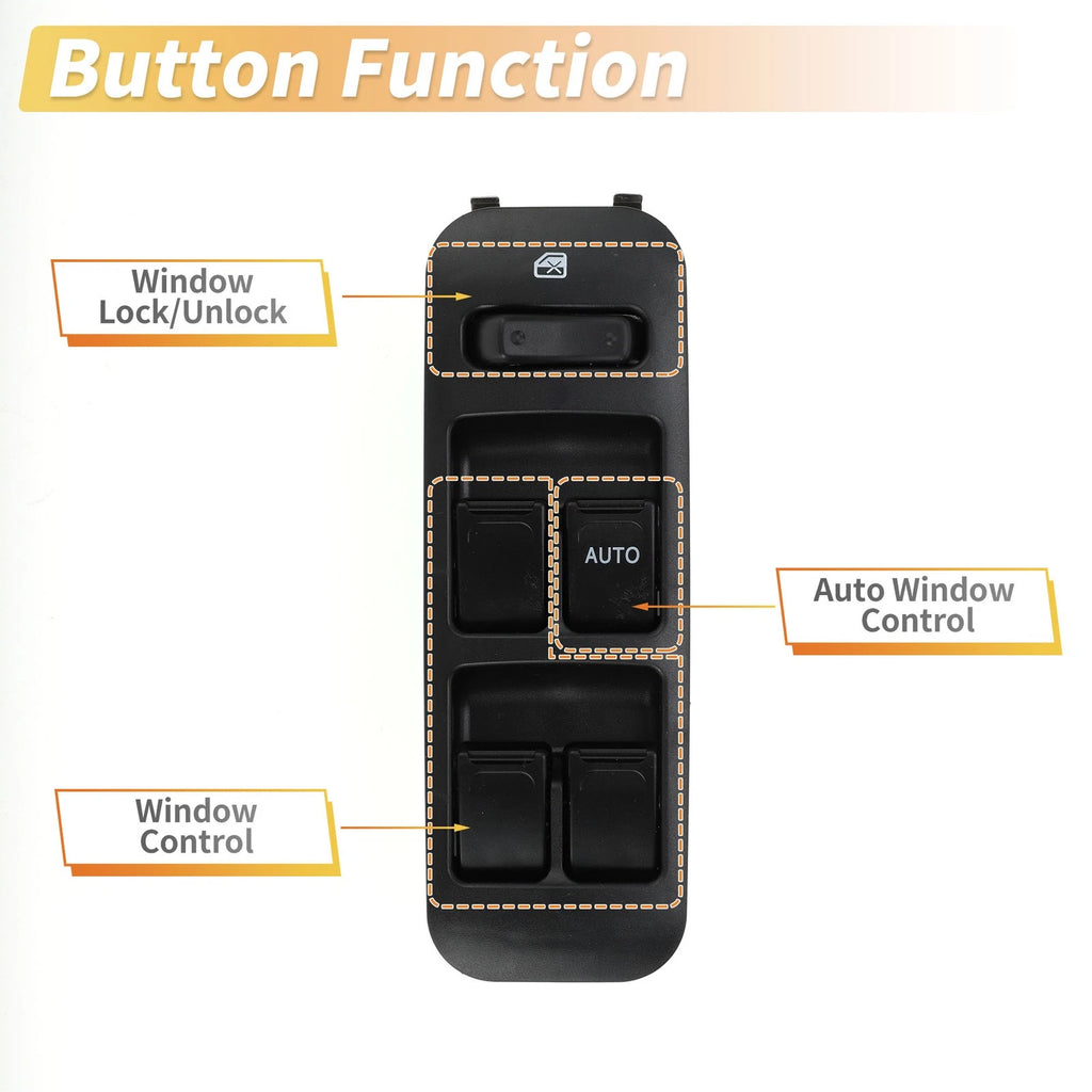 Power Window Switch for Suzuki (Black Green) (2010–2015)