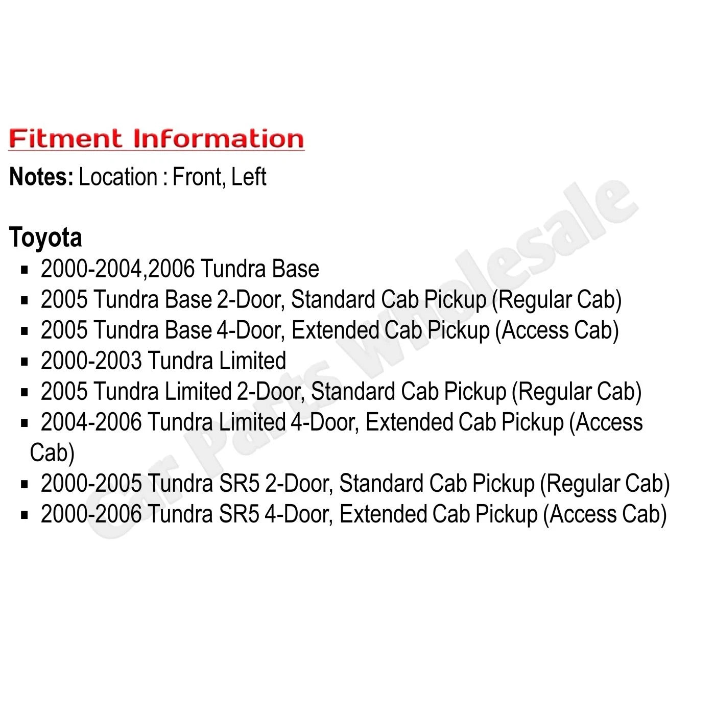 Door Handle Trim for Toyota Camry (2007-2011)