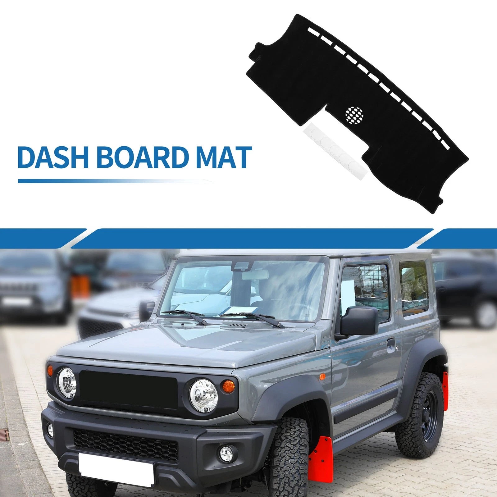 Dashboard Cover Mat for Ford Ranger (2024) - Sun Protector Pad Black
