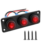 Waterproof LED Switch Panel 12V 6 Gang for Marine Vehicle and RV (IP67)