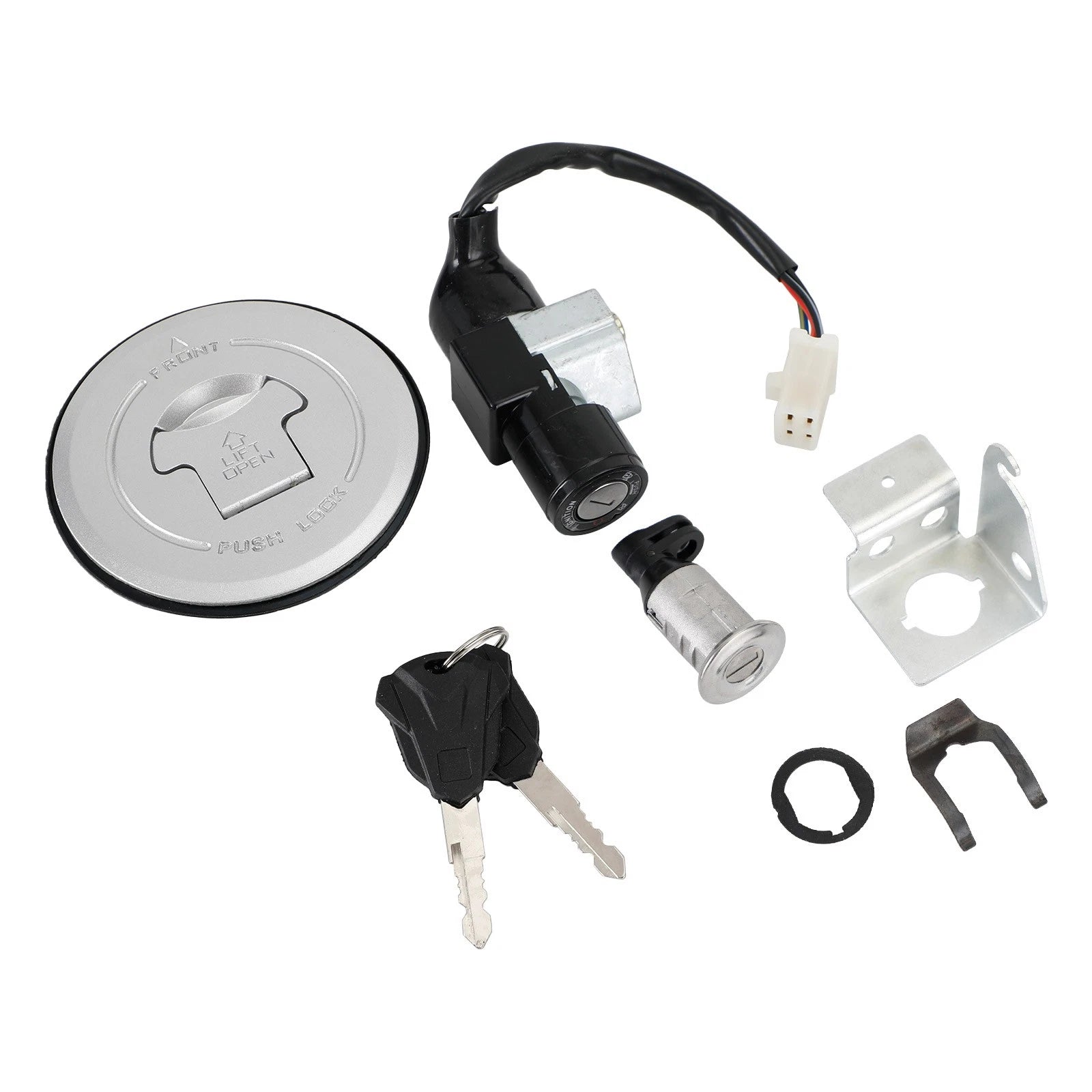 Ignition Switch Gas Cap + Seat Lock + Keys for Honda Grom 125 (2014–2015)