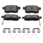 Set of 4 Rear Ceramic Brake Pads Kit for Honda Accord (2008–2017) P1451