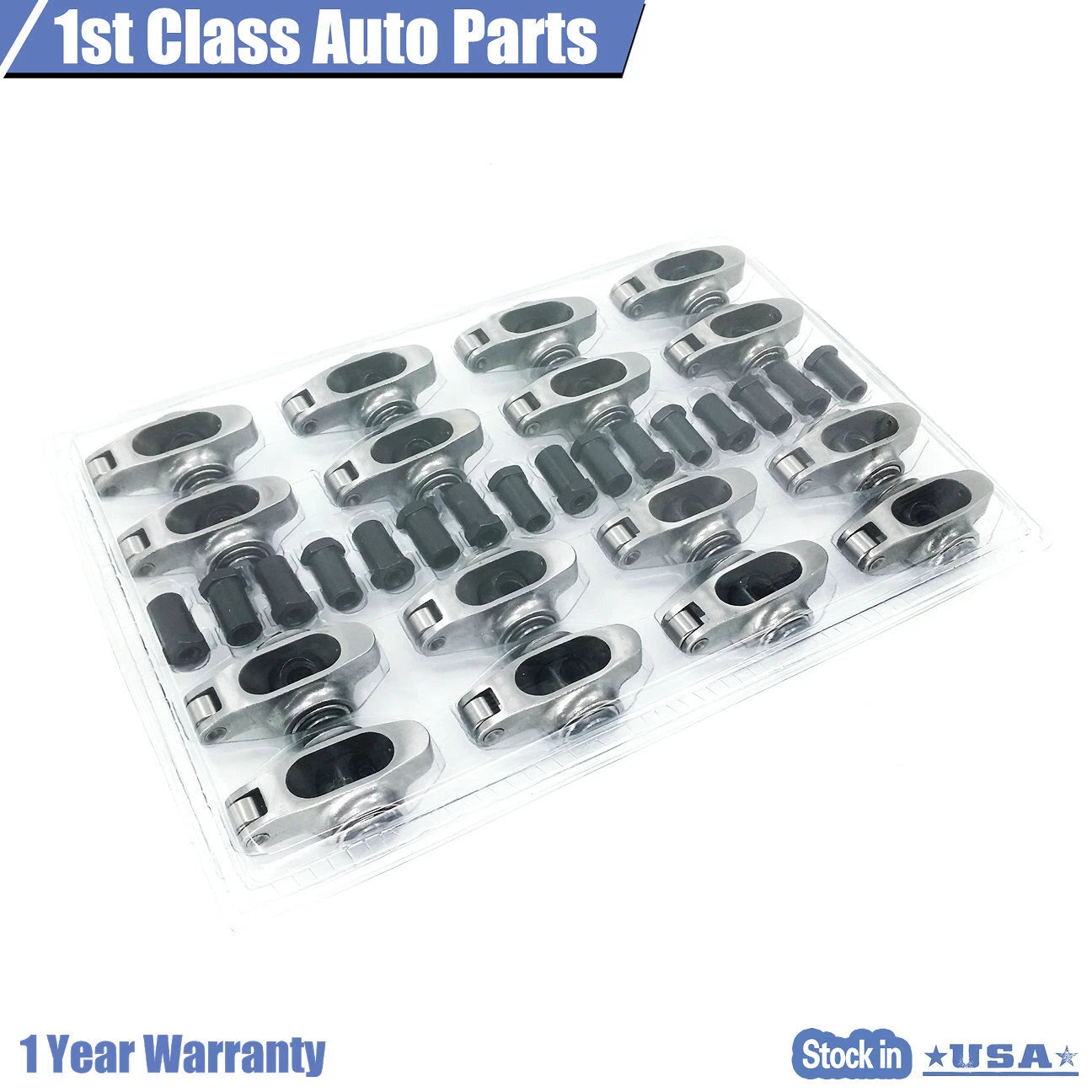 Set of 1.5 Stainless Steel Roller Rocker Arms for Small Block Chevy (305–400)