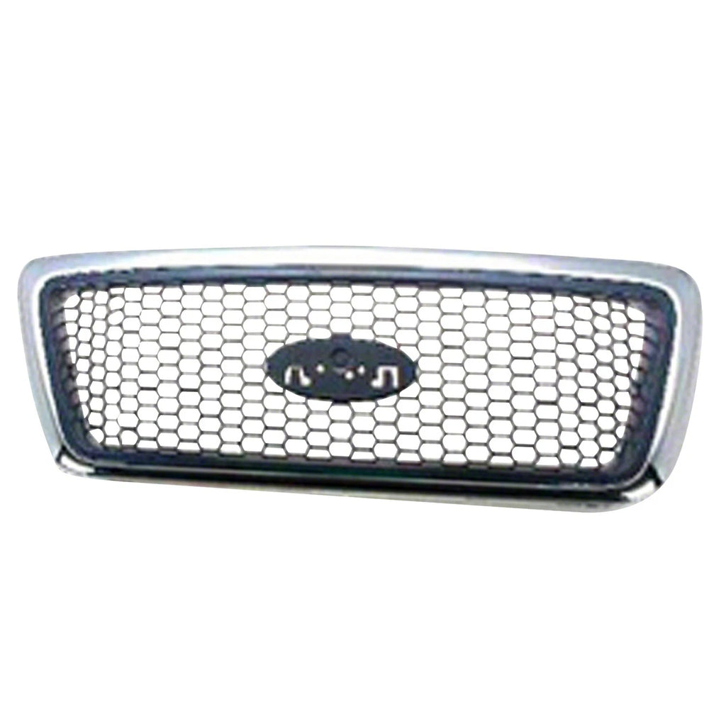 Front Grille Replacement Black Chrome Plastic for 2006–2008 Ford Light Duty