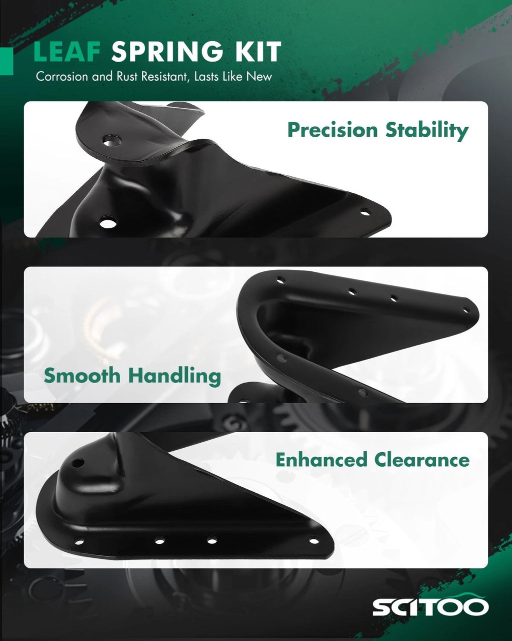 Set of 2 Front Rear Leaf Spring Shackle Hanger for Chevy K10 K20 (1973–1987)