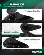 Set of 2 Front Rear Leaf Spring Shackle Hanger for Chevy K10 K20 (1973–1987)