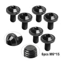 6 x Black Titanium M6x15mm Torx Head Bolts for Bike Motorcycle