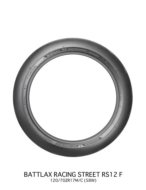 Bridgestone Battlax Racing Street RS12F Front Tire 120/70ZR17M/C 58W (2017–2023)