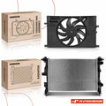 Radiator and Cooling Fan Assembly for Fiat 500X (2016–2018) Jeep Renegade (2015–2019)