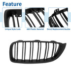Matte Black Kidney Grille for BMW F32 (2013–2018)