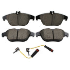 Set of 4 Akebono EURO Rear Ceramic Brake Pads with Sensors for Mercedes GLK250, GLK350 (2009–2015)