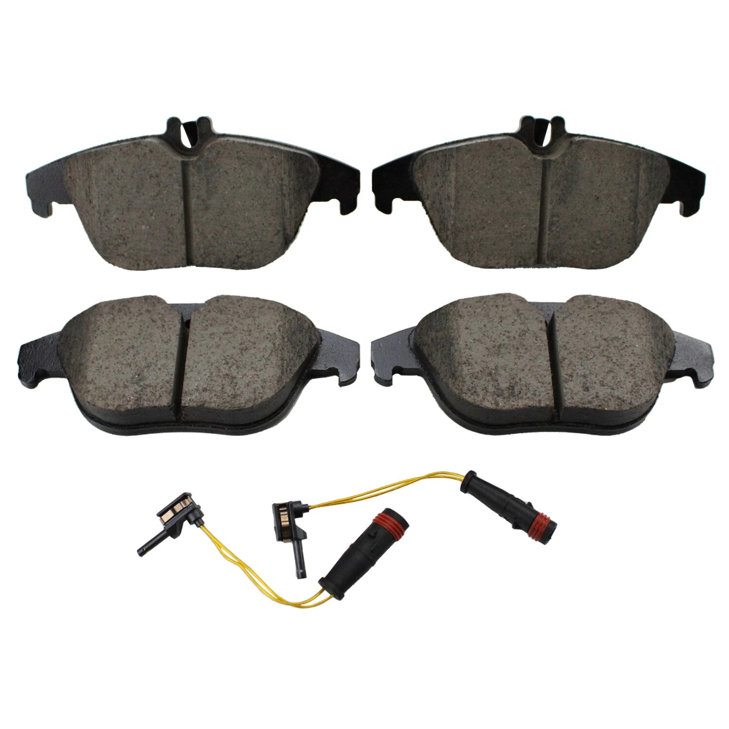 Set of 4 Akebono EURO Rear Ceramic Brake Pads with Sensors for Mercedes GLK250, GLK350 (2009–2015)