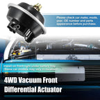 4WD Front Differential Vacuum Actuator 25031740 for Chevy S10 Blazer (1983–1994)