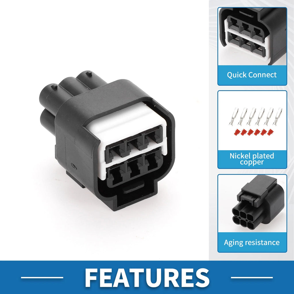 6 Pin Throttle Pedal Sensor Connector Plug for BMW Mercedes-Benz (2000–2023)