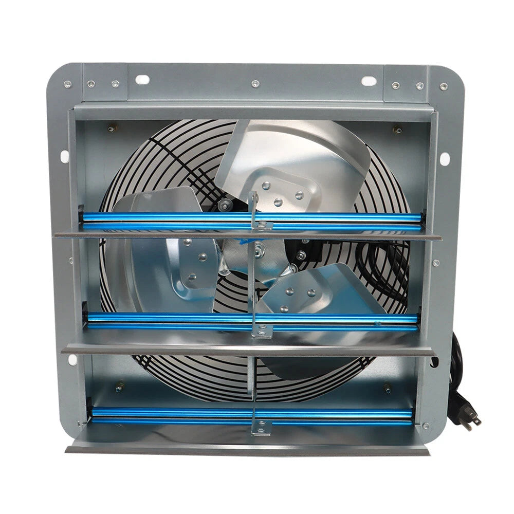 12" Aluminum Wall Mounted Exhaust Fan with 1.65m Power Cord for