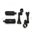 Footpeg Mounting Kit for Gear Skull (1.5", Chrome, Black, Long Angled)