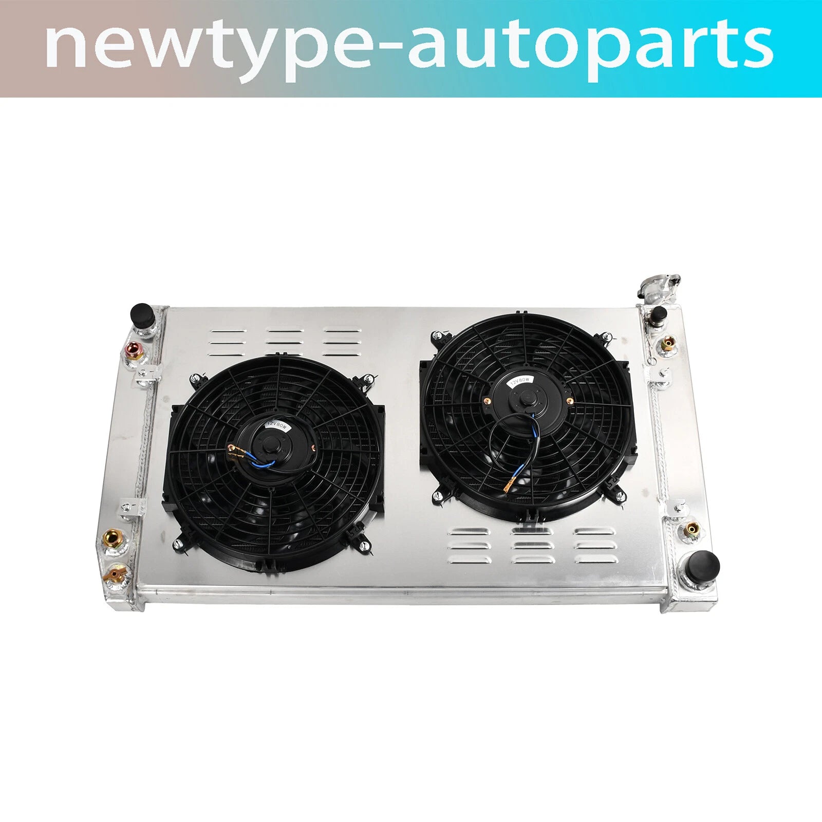 3 Row Radiator + Shroud Fan Kit for Chevy Truck GMC C/K C1500 C2500 C3500 (1988–1999)