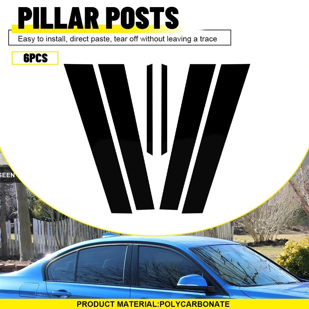 Gloss Black Pillar Post Trim for BMW 3 Series F30 (2013–2018)